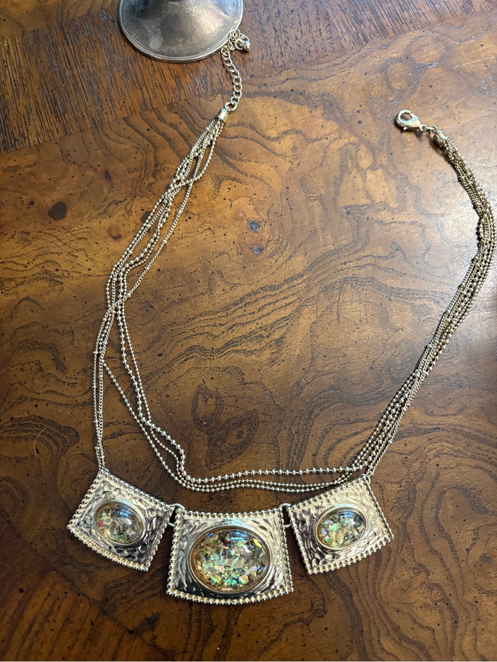 Gold Abalone Statement Necklace - Brand